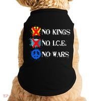 No Kings No I.C.E. No Wars Doggie Tank thumb 0