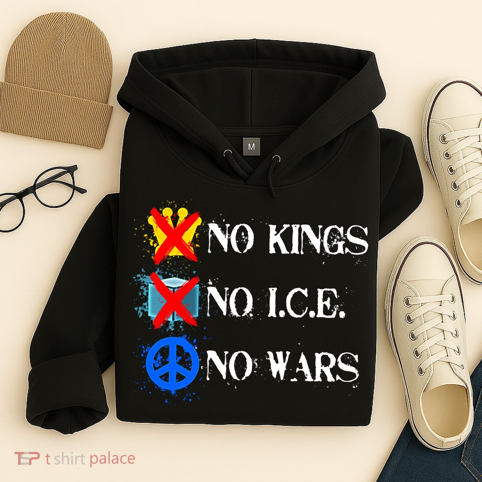 No Kings No I.C.E. No Wars Hoodie