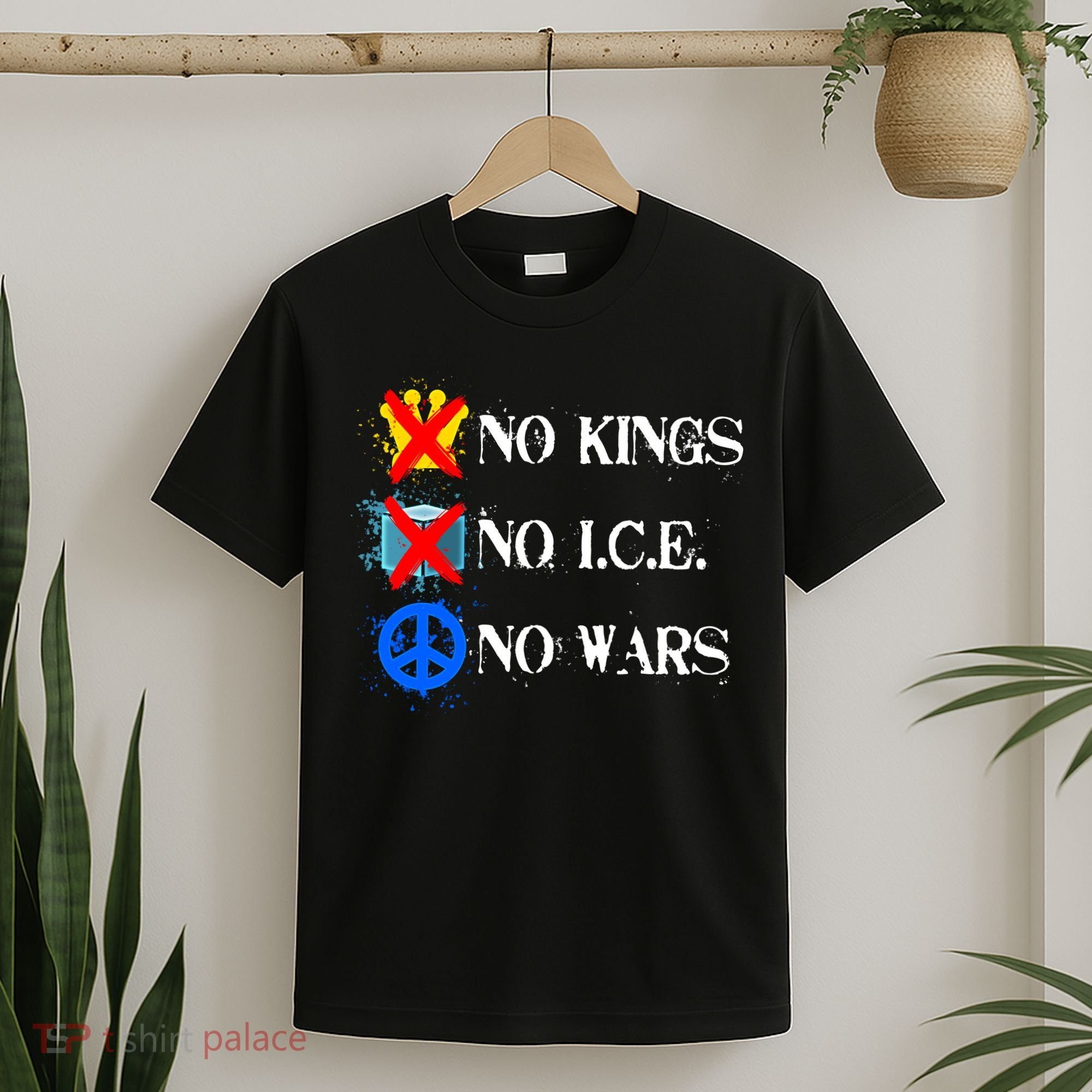 No Kings No I.C.E. No Wars T-Shirt