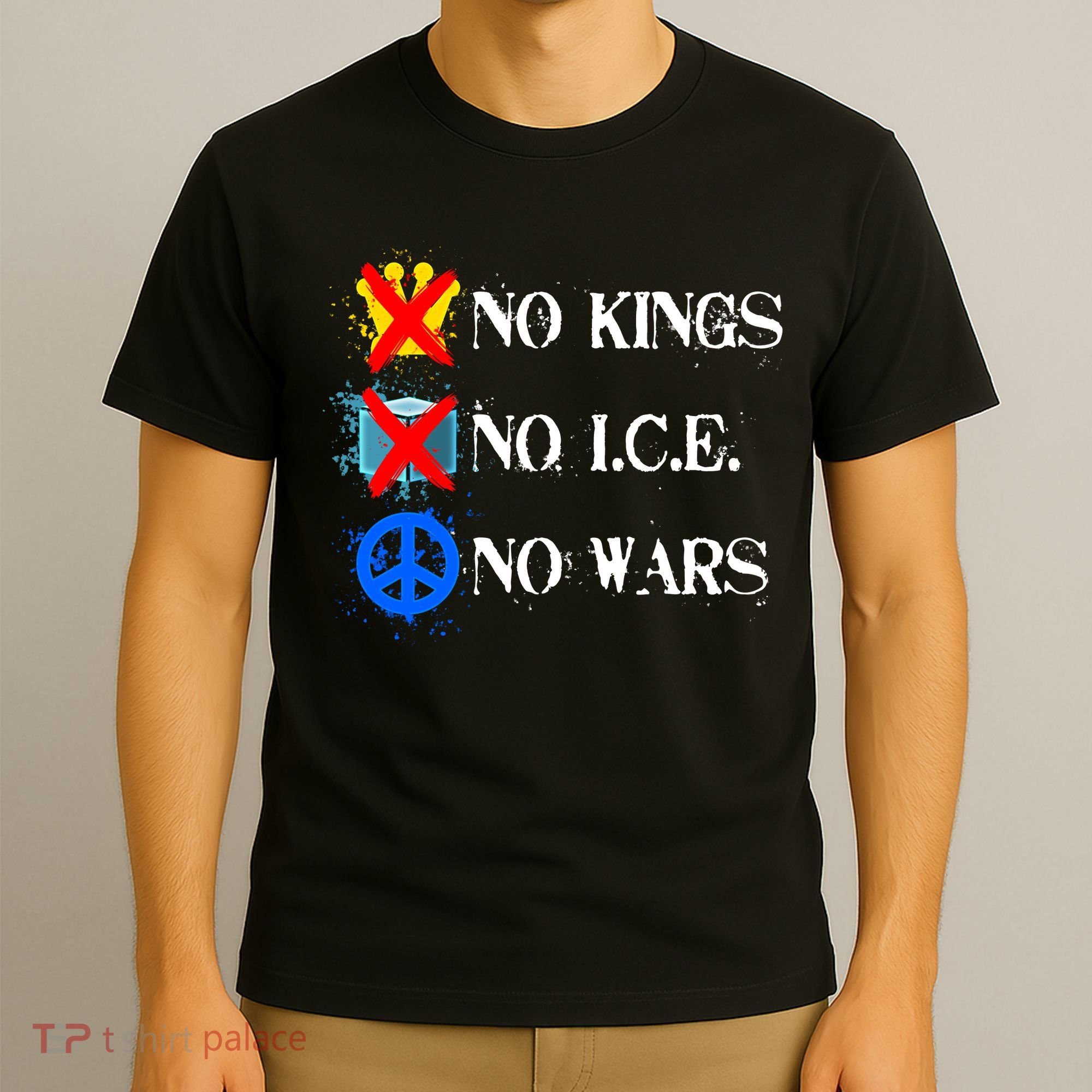 No Kings No I.C.E. No Wars T-Shirt
