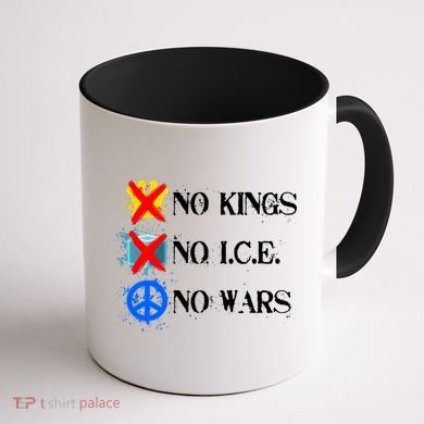No Kings No I.C.E. No Wars Coffee Mug back