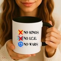 No Kings No I.C.E. No Wars Coffee Mug thumb 3