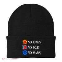 No Kings No I.C.E. No Wars Beanie thumb 0