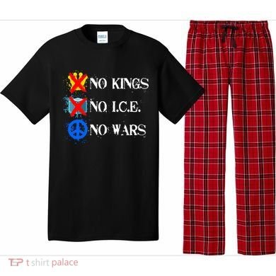 No Kings No I.C.E. No Wars Pajama Set