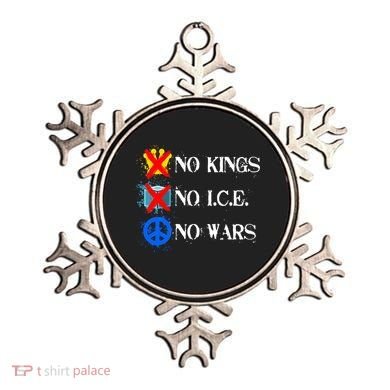 No Kings No I.C.E. No Wars Ornament