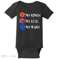 No Kings No I.C.E. No Wars Baby Bodysuit thumb 0