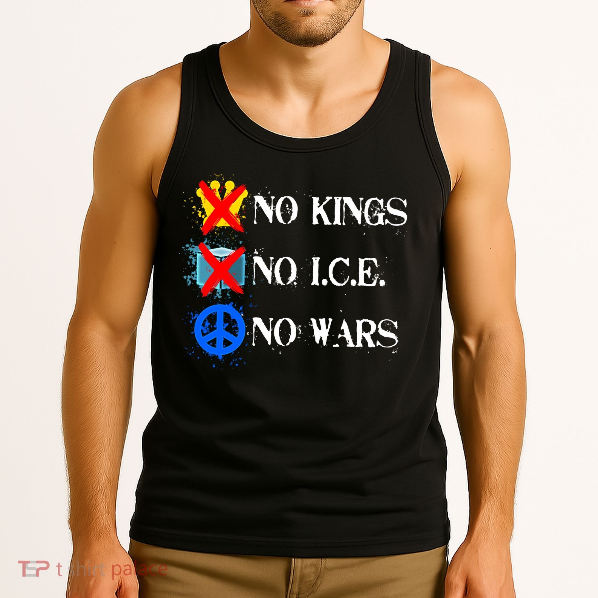 No Kings No I.C.E. No Wars Tank Top