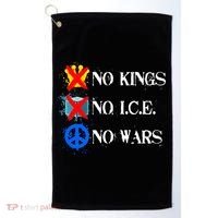 No Kings No I.C.E. No Wars Golf Towel thumb 0