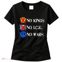 No Kings No I.C.E. No Wars Women's T-Shirt thumb 0