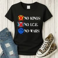 No Kings No I.C.E. No Wars Women's T-Shirt thumb 3