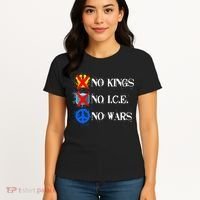 No Kings No I.C.E. No Wars Women's T-Shirt thumb 4