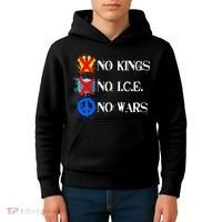 No Kings No I.C.E. No Wars Kids Hoodie thumb 4
