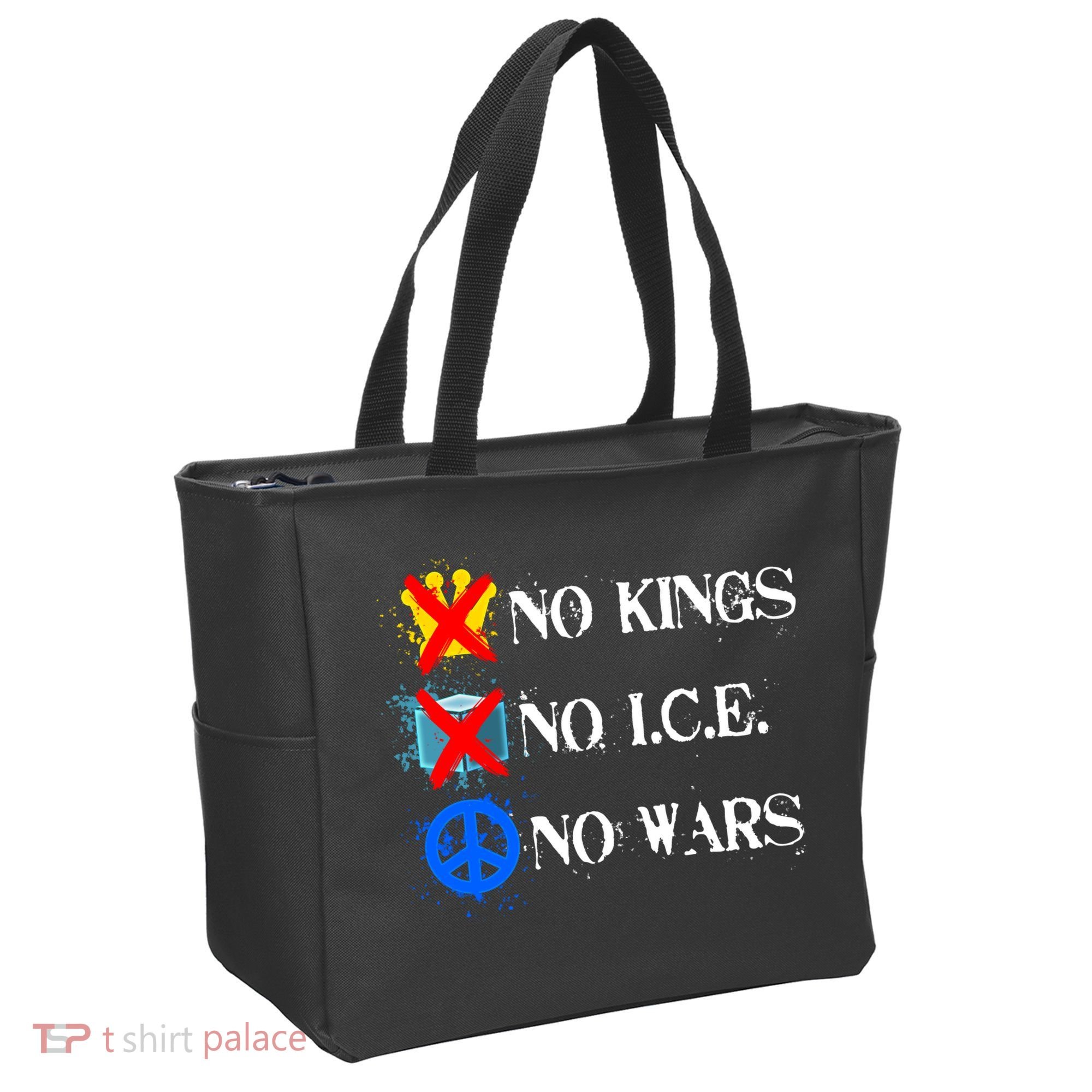 No Kings No I.C.E. No Wars Tote Bag