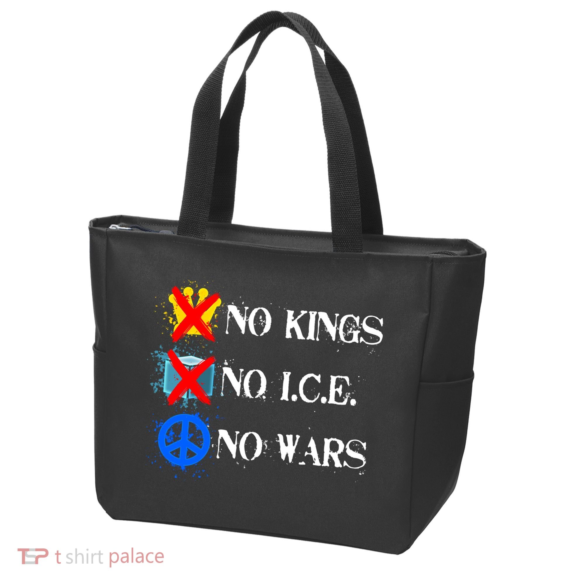 No Kings No I.C.E. No Wars Tote Bag