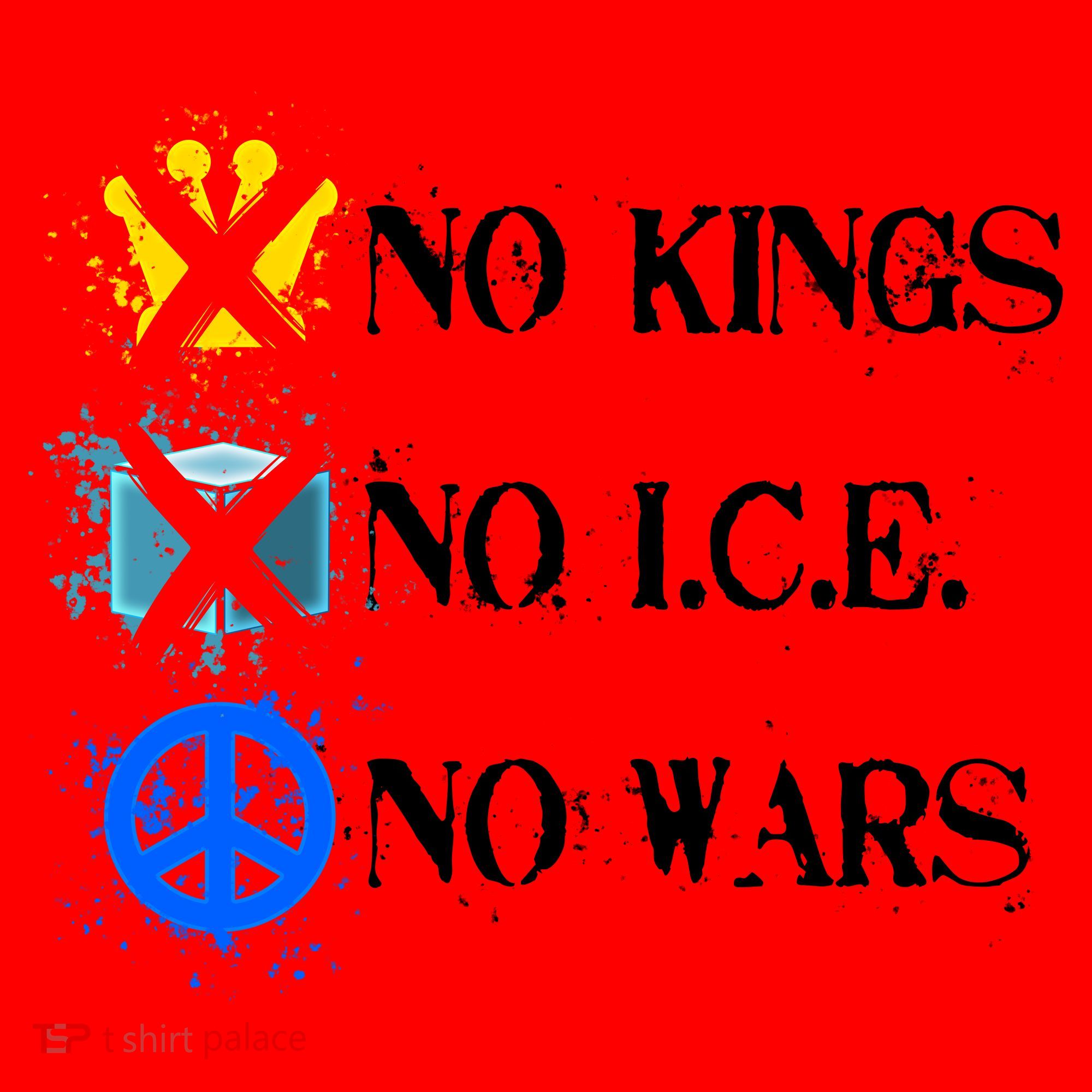 No Kings No I.C.E. No Wars Santa Hat