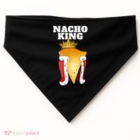 Nacho King Nacho Lover Gift Cute Mexican Nachos Gift USA-Made Doggie Bandana thumb 0