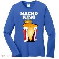 Nacho King Nacho Lover Gift Cute Mexican Nachos Gift Women's Long Sleeve Shirt thumb 0
