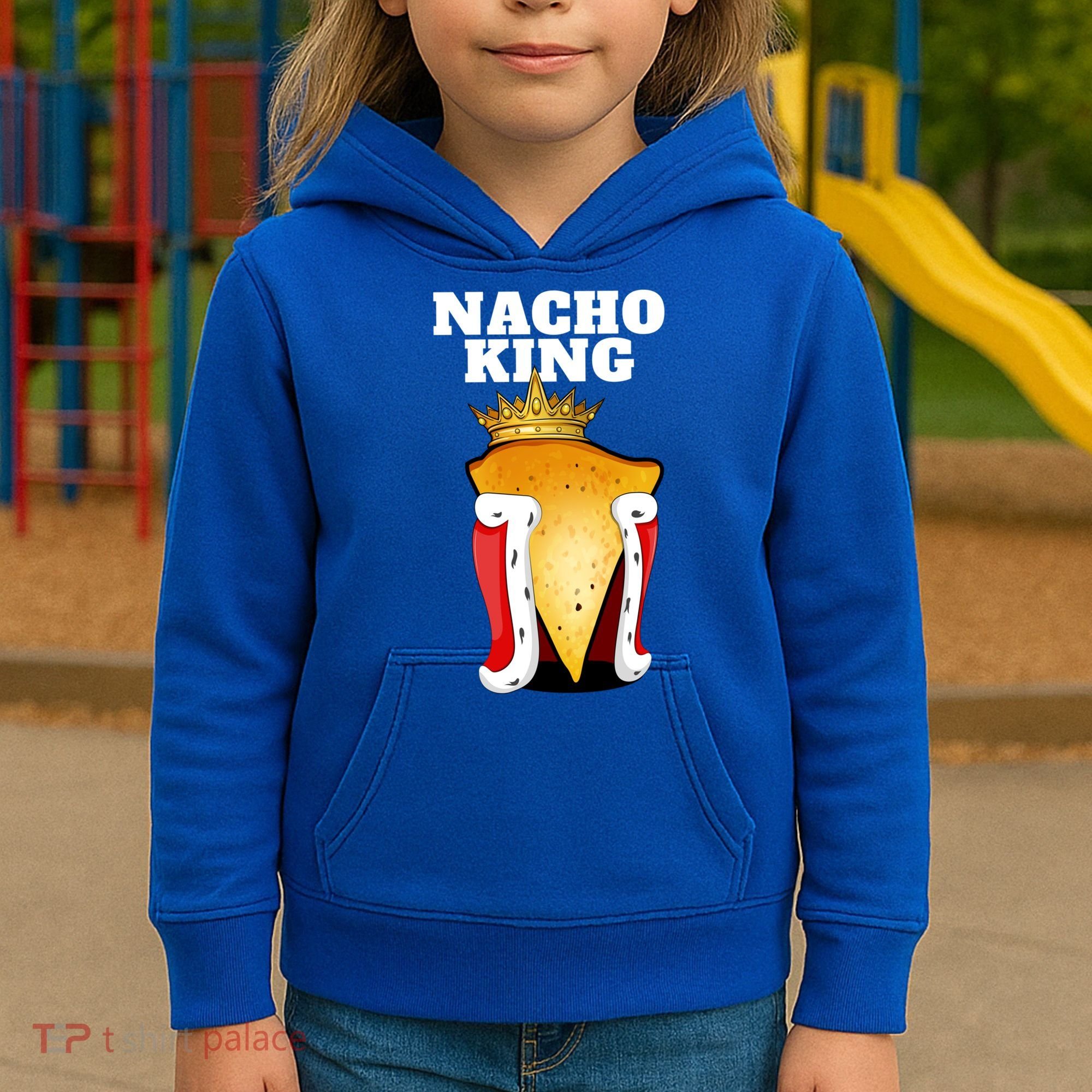 Nacho King Nacho Lover Gift Cute Mexican Nachos Gift Kids Hoodie