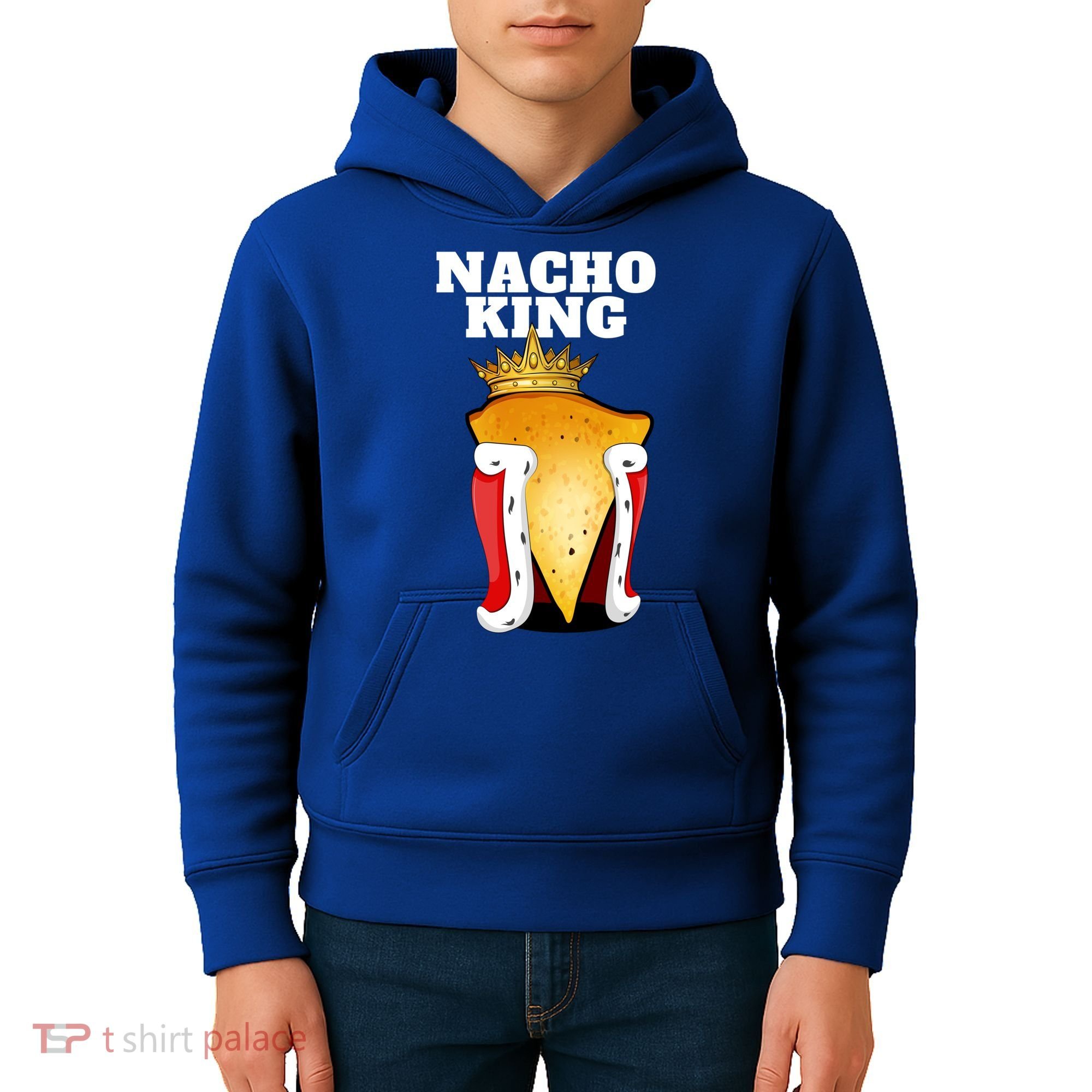 Nacho King Nacho Lover Gift Cute Mexican Nachos Gift Kids Hoodie