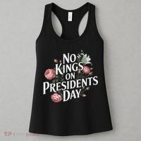 No Kings On Presidents Day Retro Anti Trump Subtle Protest Women's Tank Top thumb 3
