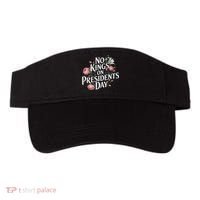 No Kings On Presidents Day Retro Anti Trump Subtle Protest Visor thumb 0