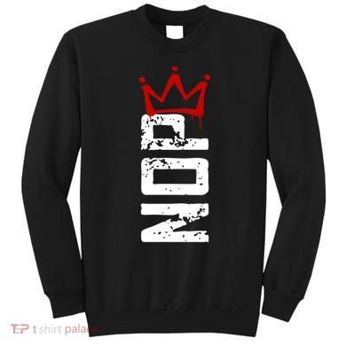 No Kings Protest Sign Vertical Sweatshirt