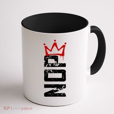 No Kings Protest Sign Vertical Coffee Mug back