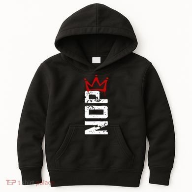 No Kings Protest Sign Vertical Kids Hoodie