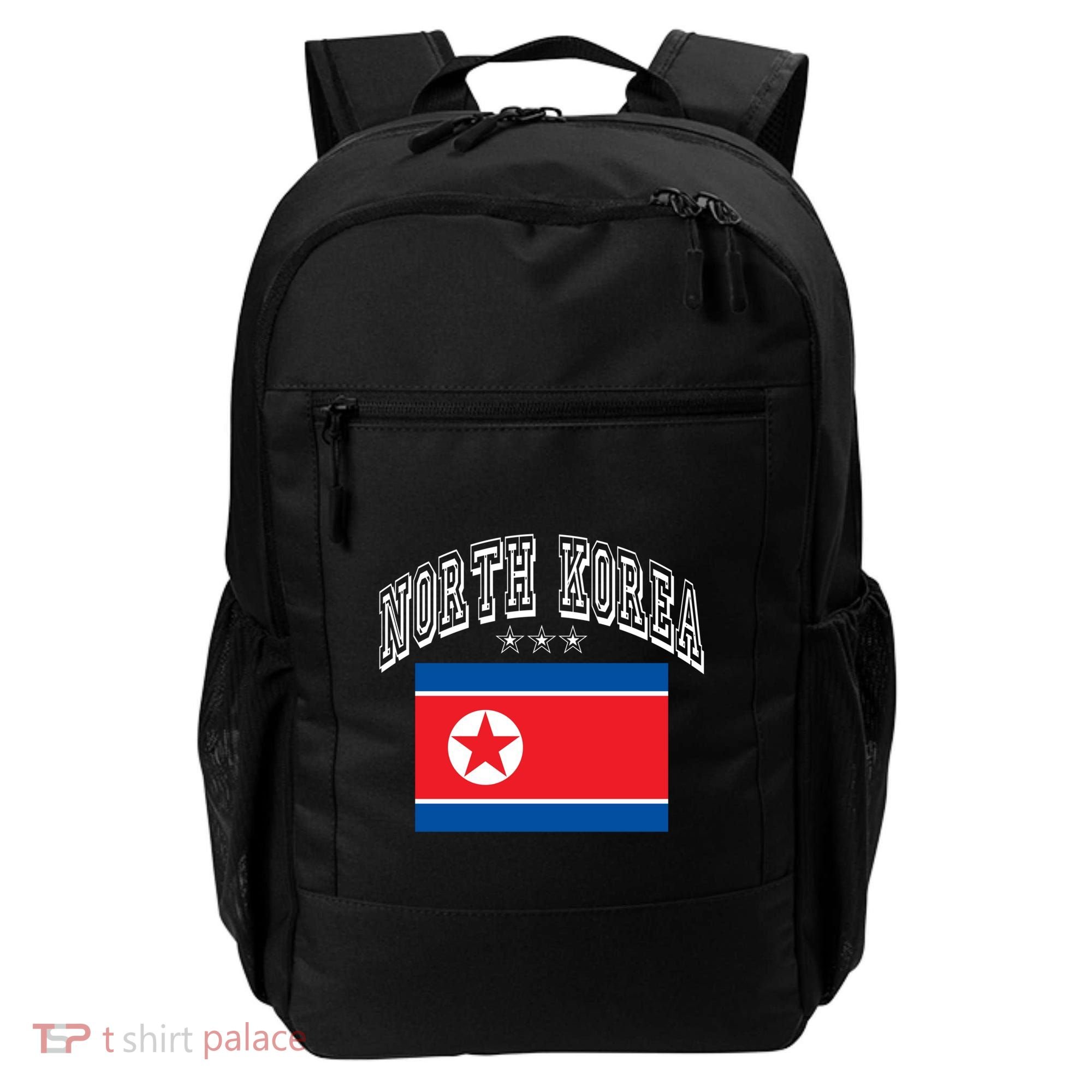 North Korea Patriotic Throwback Flag Souvenir Great Gift Backpack