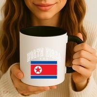 North Korea Patriotic Throwback Flag Souvenir Great Gift Coffee Mug thumb 3