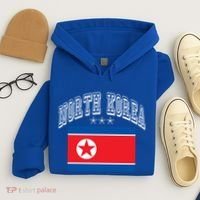 North Korea Patriotic Throwback Flag Souvenir Great Gift Hoodie thumb 4