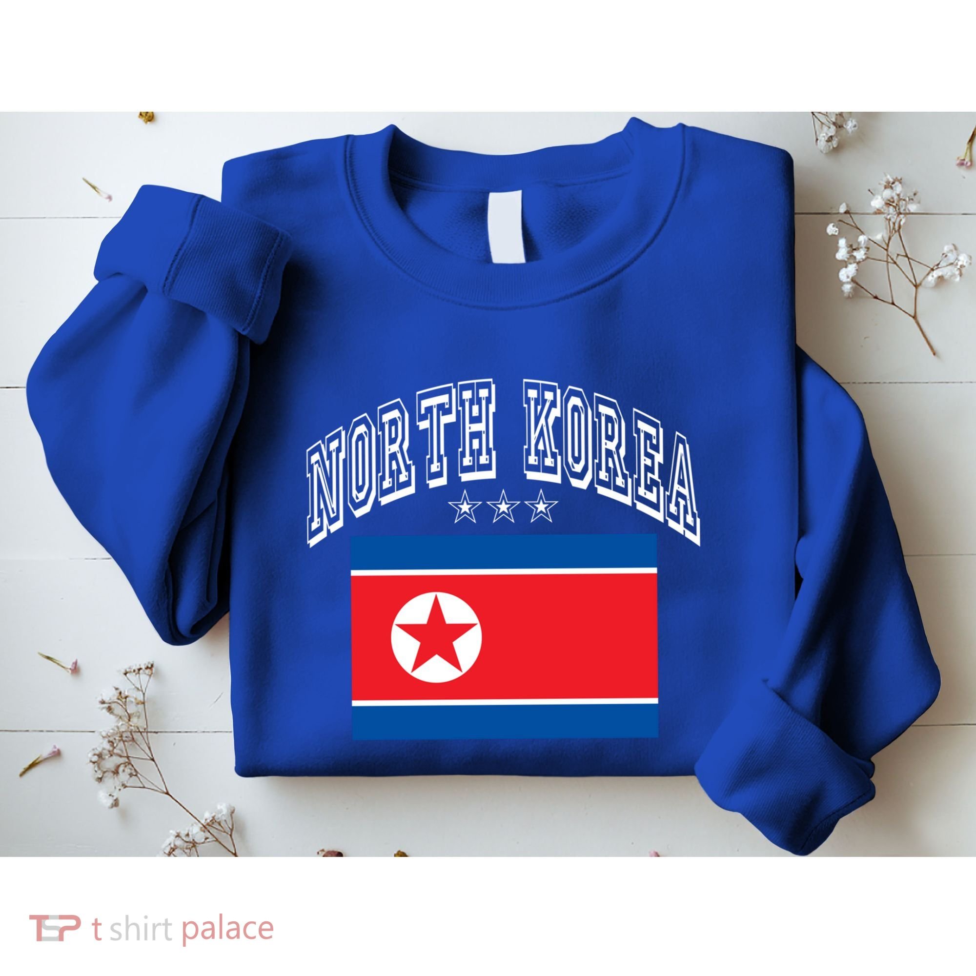 North Korea Patriotic Throwback Flag Souvenir Great Gift Sweatshirt