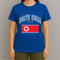 North Korea Patriotic Throwback Flag Souvenir Great Gift T-Shirt thumb 4