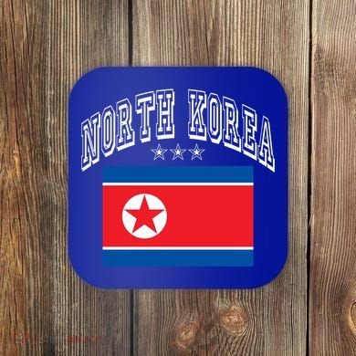 North Korea Patriotic Throwback Flag Souvenir Great Gift Coaster