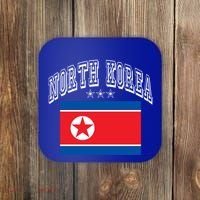 North Korea Patriotic Throwback Flag Souvenir Great Gift Coaster thumb 0