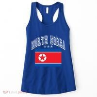 North Korea Patriotic Throwback Flag Souvenir Great Gift Women's Tank Top thumb 0
