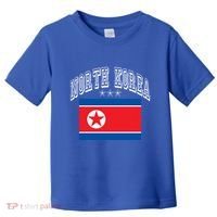 North Korea Patriotic Throwback Flag Souvenir Great Gift Toddler T-Shirt thumb 0