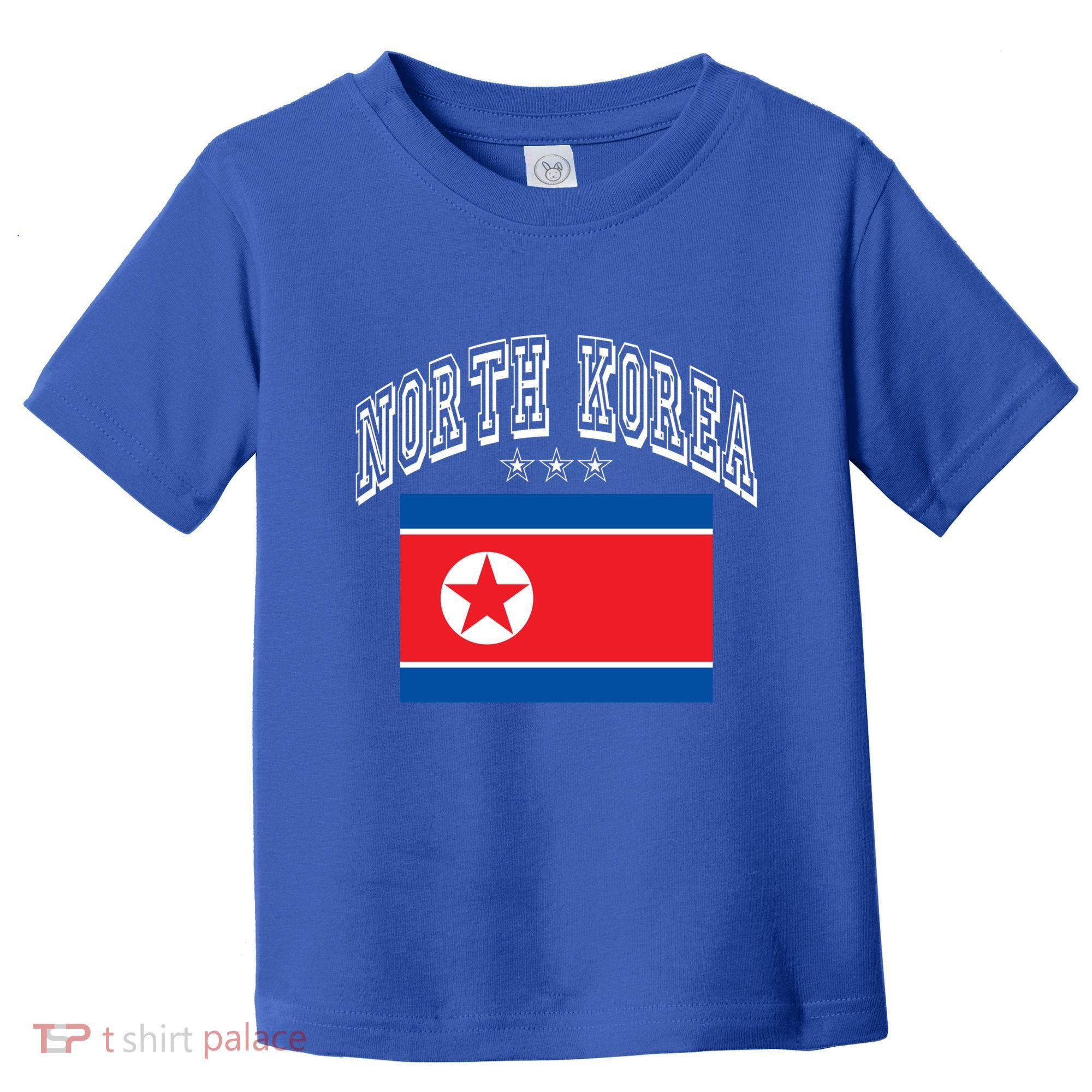 North Korea Patriotic Throwback Flag Souvenir Great Gift Toddler T-Shirt