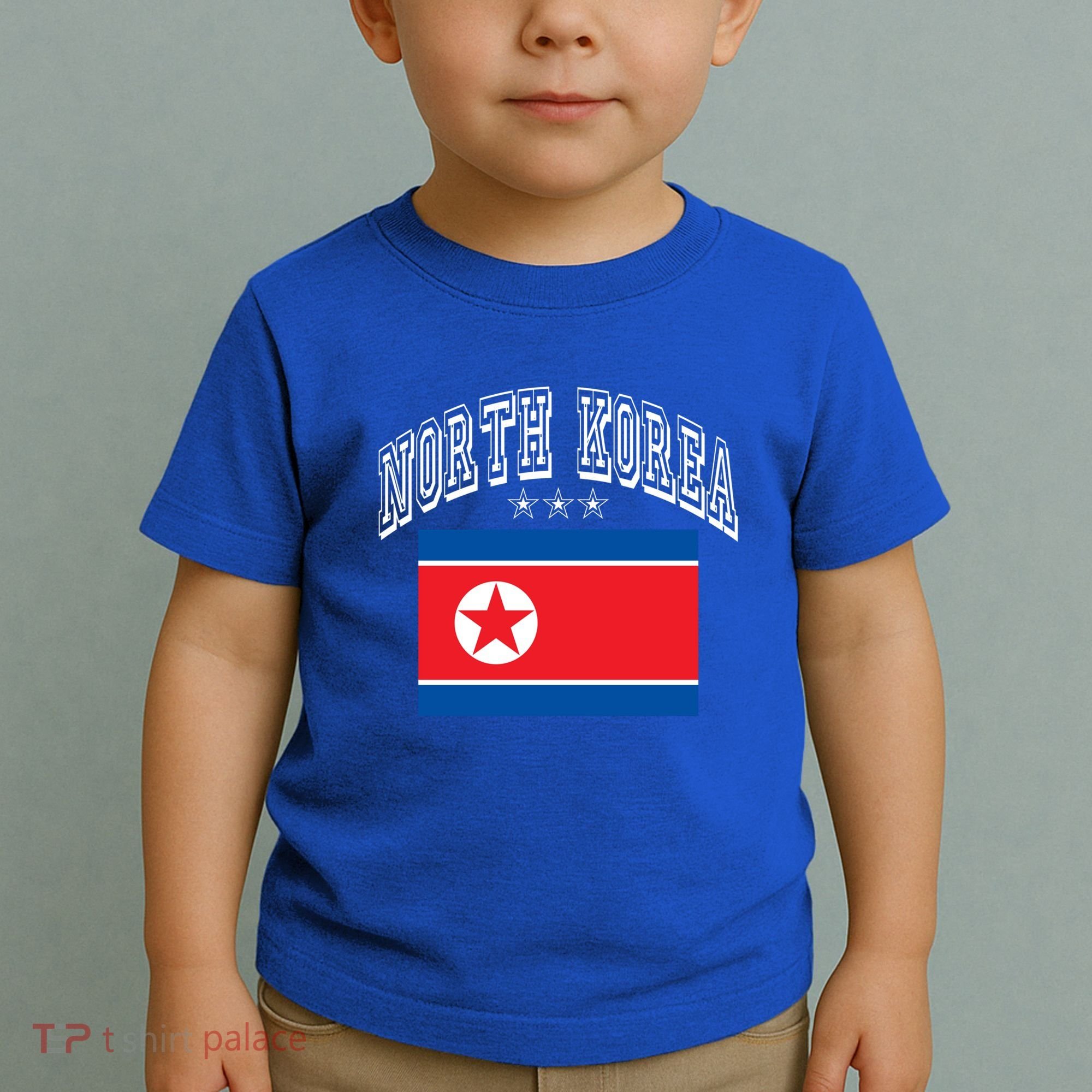 North Korea Patriotic Throwback Flag Souvenir Great Gift Toddler T-Shirt