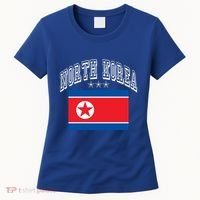 North Korea Patriotic Throwback Flag Souvenir Great Gift Women's T-Shirt thumb 0