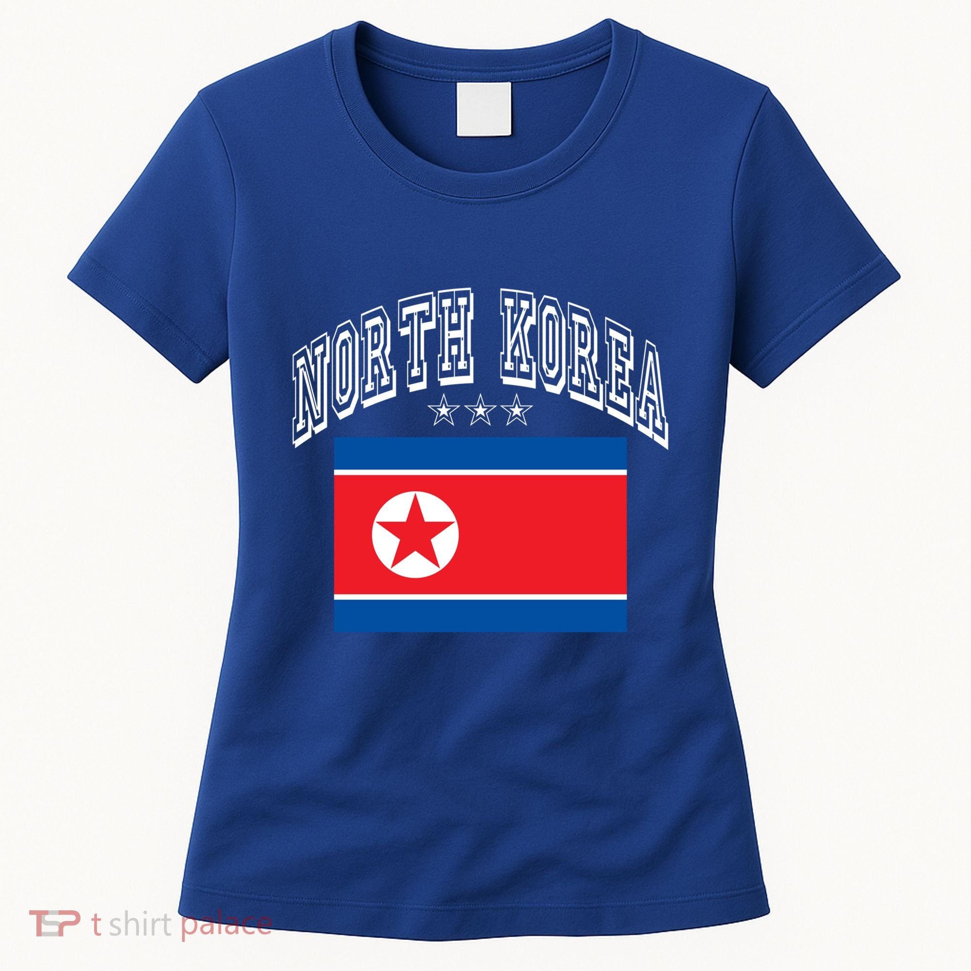 North Korea Patriotic Throwback Flag Souvenir Great Gift Women's T-Shirt