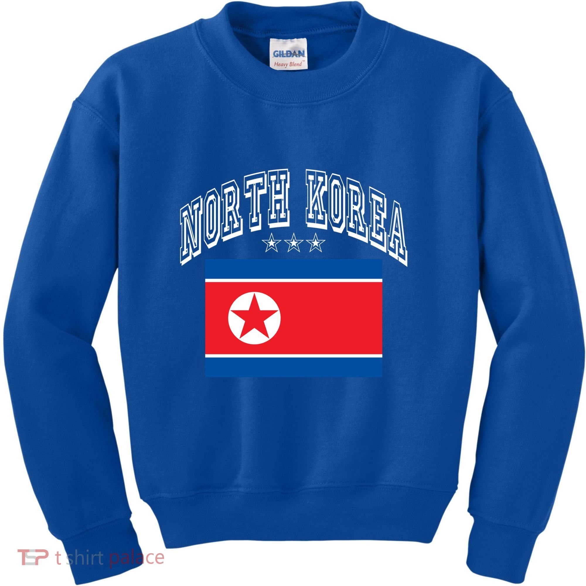 North Korea Patriotic Throwback Flag Souvenir Great Gift Kids Sweatshirt