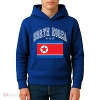 North Korea Patriotic Throwback Flag Souvenir Great Gift Kids Hoodie thumb 4