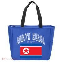 North Korea Patriotic Throwback Flag Souvenir Great Gift Tote Bag thumb 0