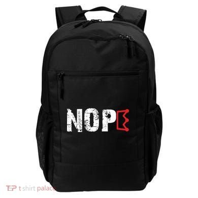 No Kings Protest Sign Nope Backpack