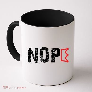 No Kings Protest Sign Nope Coffee Mug