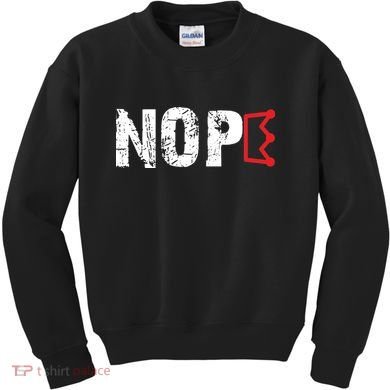 No Kings Protest Sign Nope Kids Sweatshirt