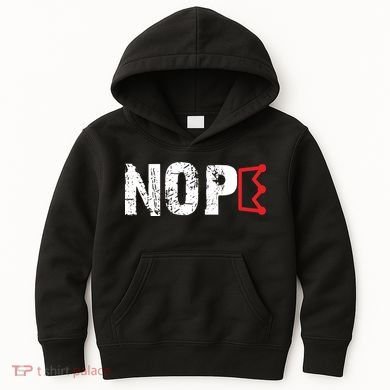 No Kings Protest Sign Nope Kids Hoodie