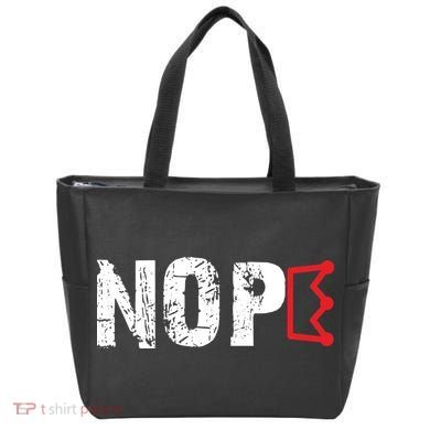 No Kings Protest Sign Nope Tote Bag