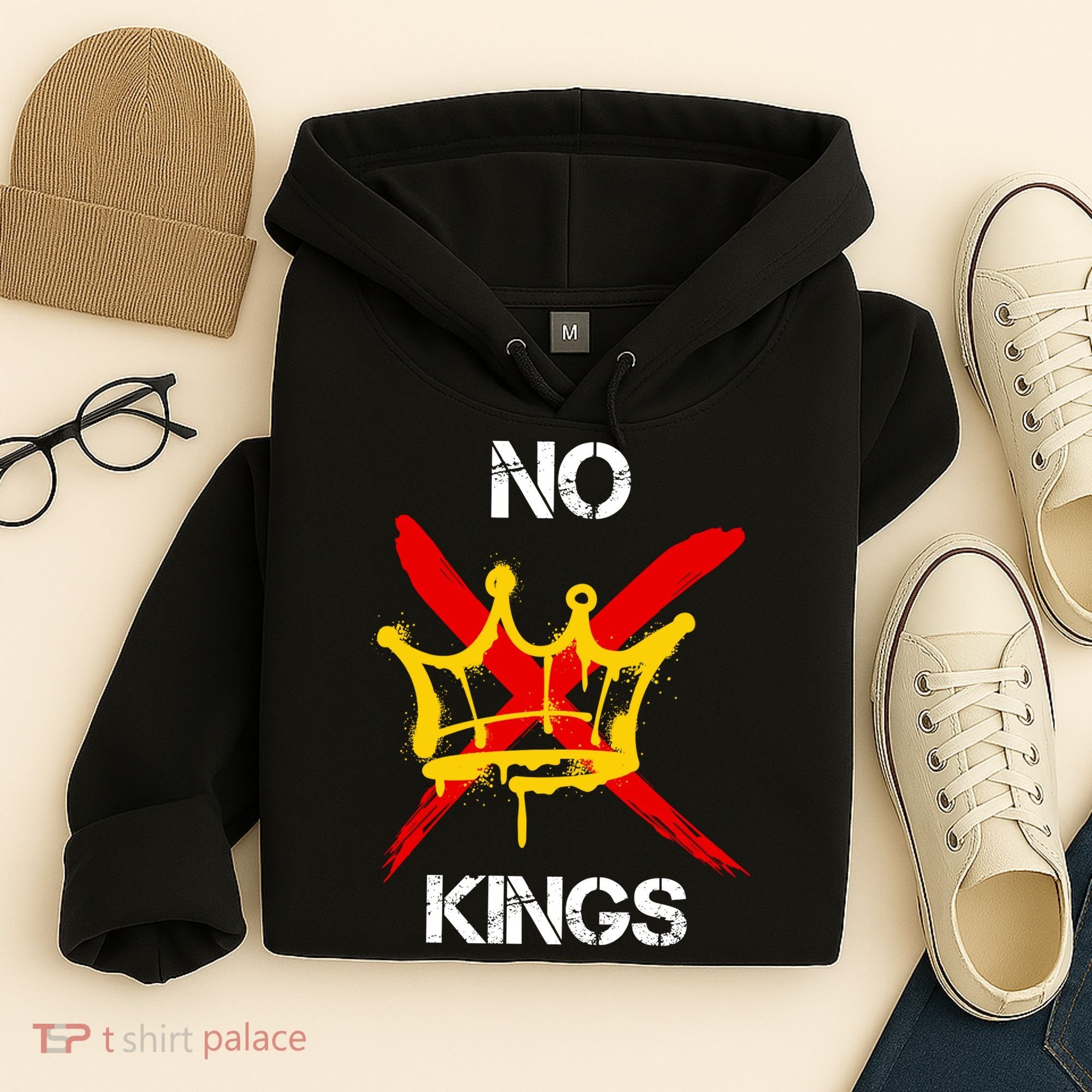 No King Protest Anti Trump Hoodie
